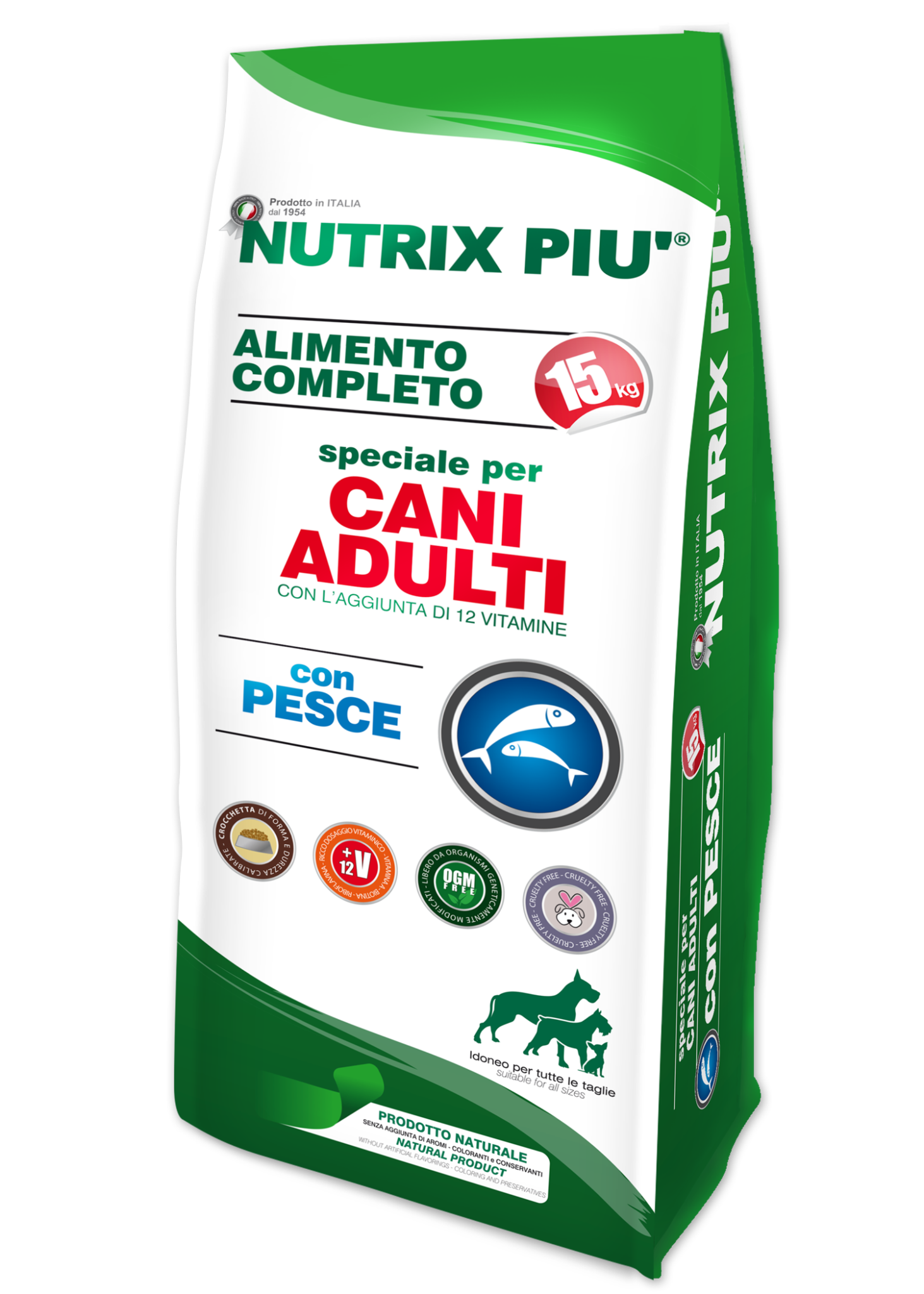 Nutrix Più Adulti con Pesce 15 Kg